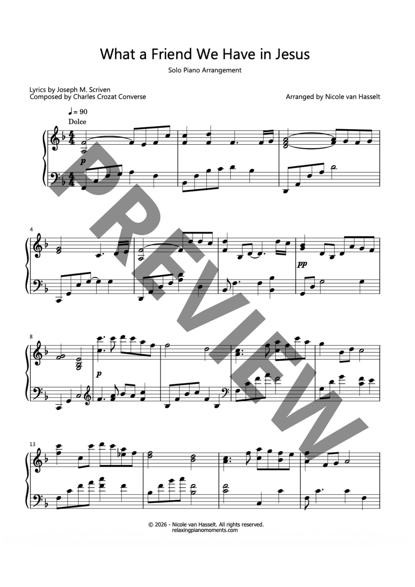 What a Friend We Have in Jesus - Sheet Music - Image 2